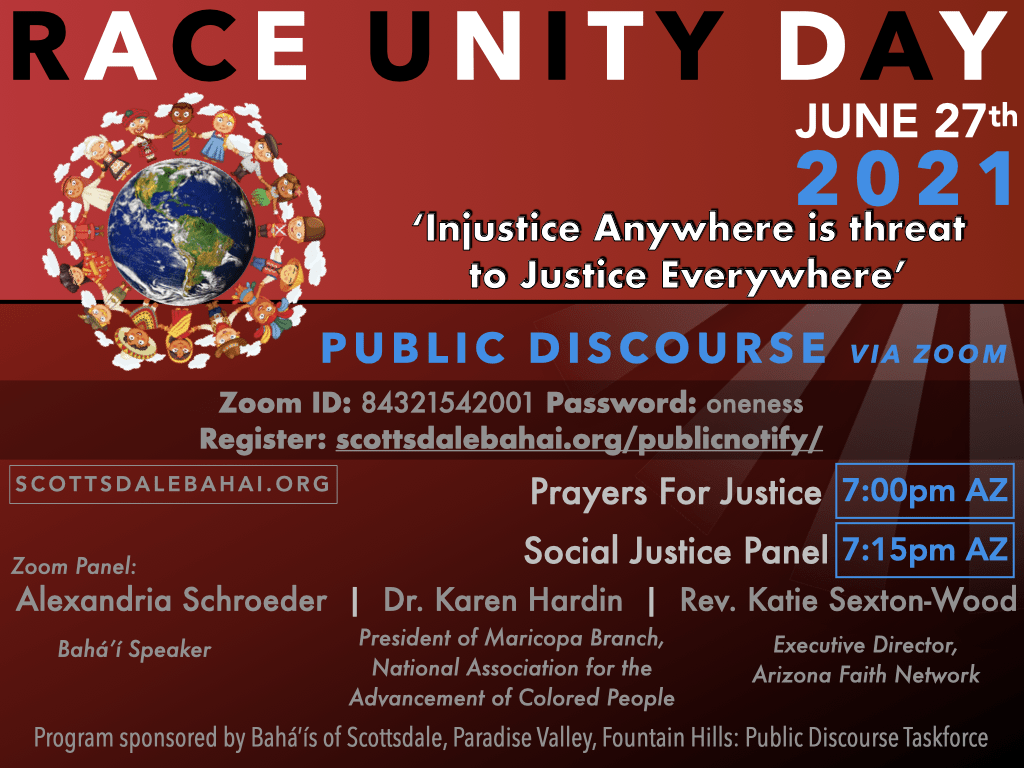 Race Unity Day 2021 » Bahá'í Faith (Stand Up To Racism)